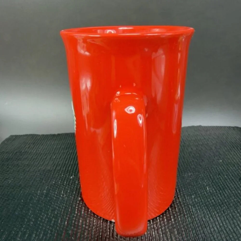 Starbucks Coffee Red‎ Green Logo Coffee Mug Cup 11fl oz Stoneware Mug Siren Logo